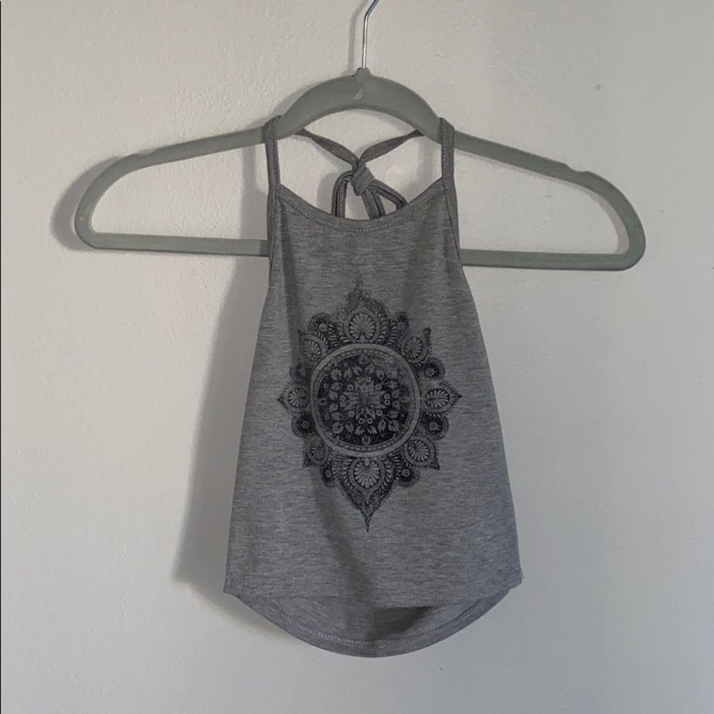 Gray Halter Top
